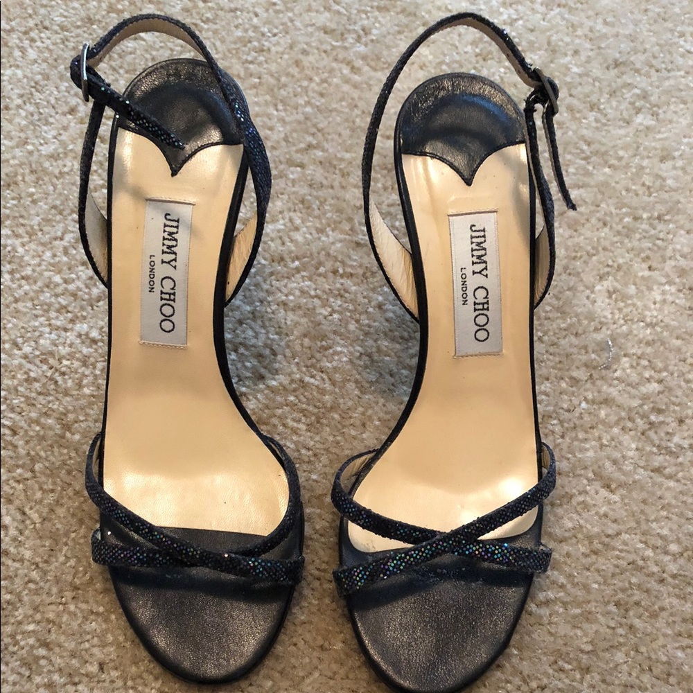 Jimmy Choo India glittered heel size 38.5